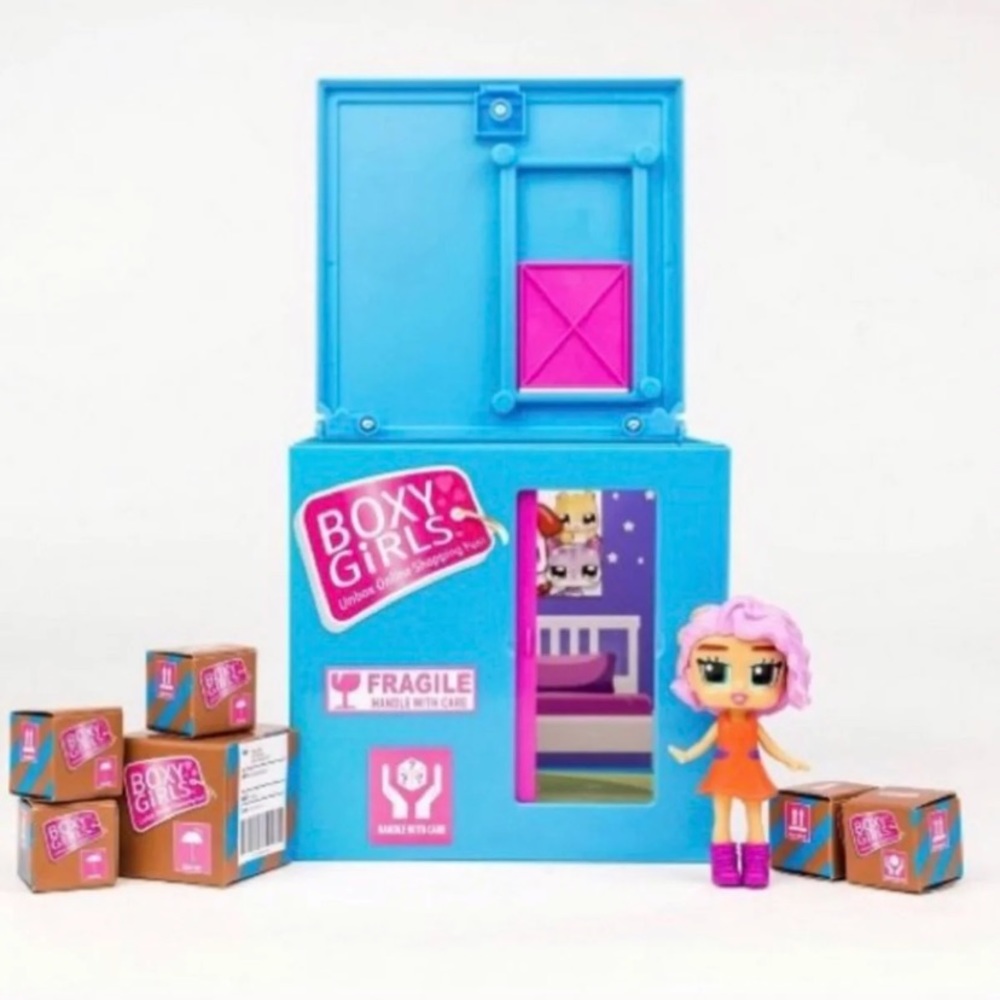 Boxy Girls Peek-A-Box Blue NEW